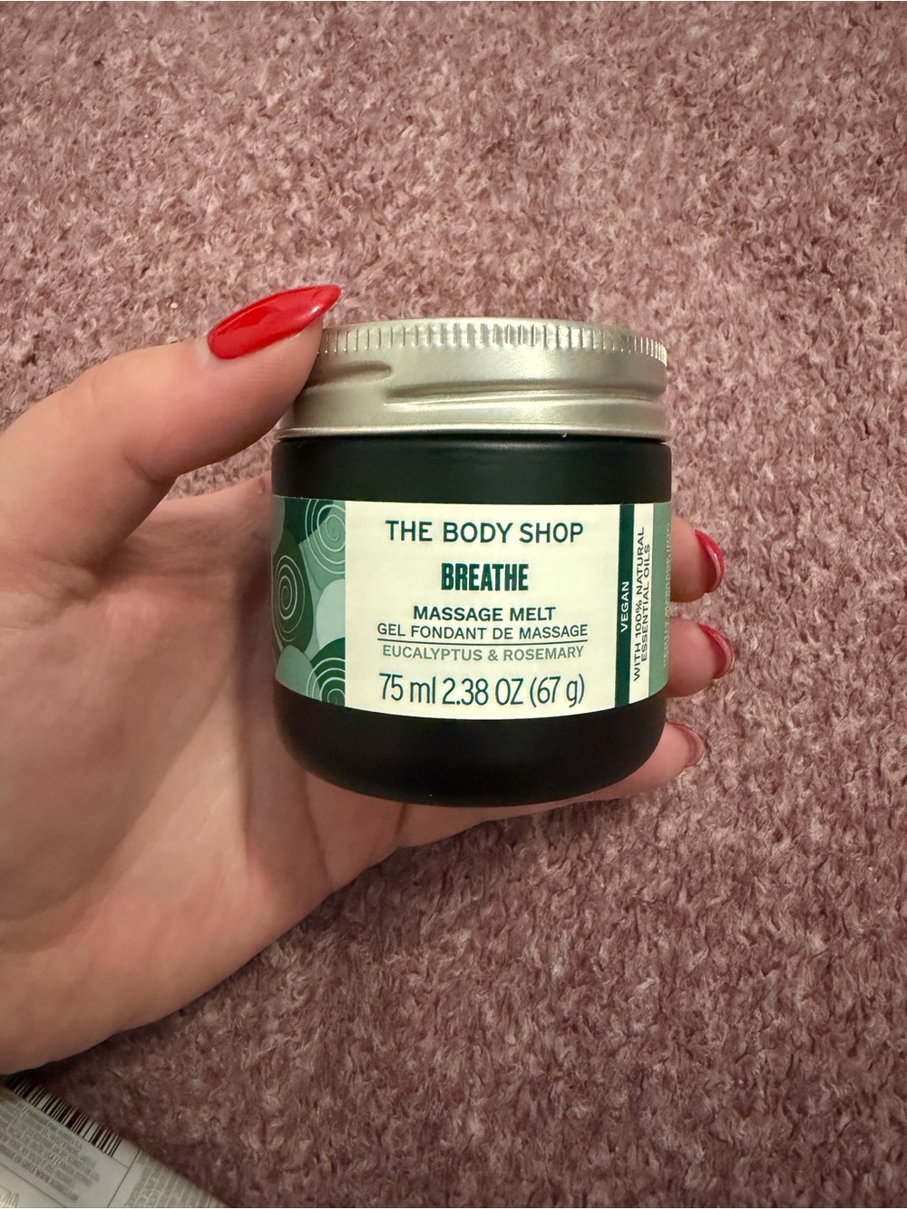 The Body Shop Breathe Massage Melt - brand new